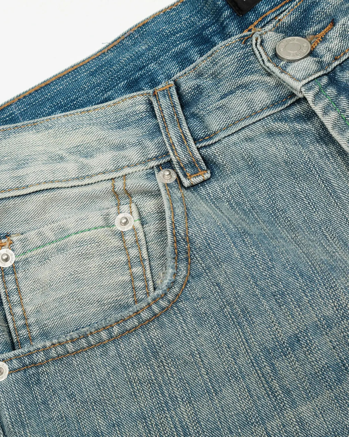 Deconstructed bamboo weave baggy jeans by Flation Streetwear featuring relaxed fit and unique textured fabric.