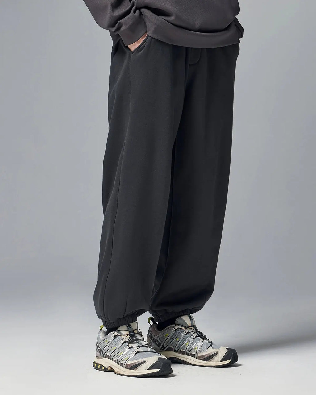 Relaxed fit cozy joggers from INFLATION streetwear, featuring soft fabric and a comfortable, casual style.
