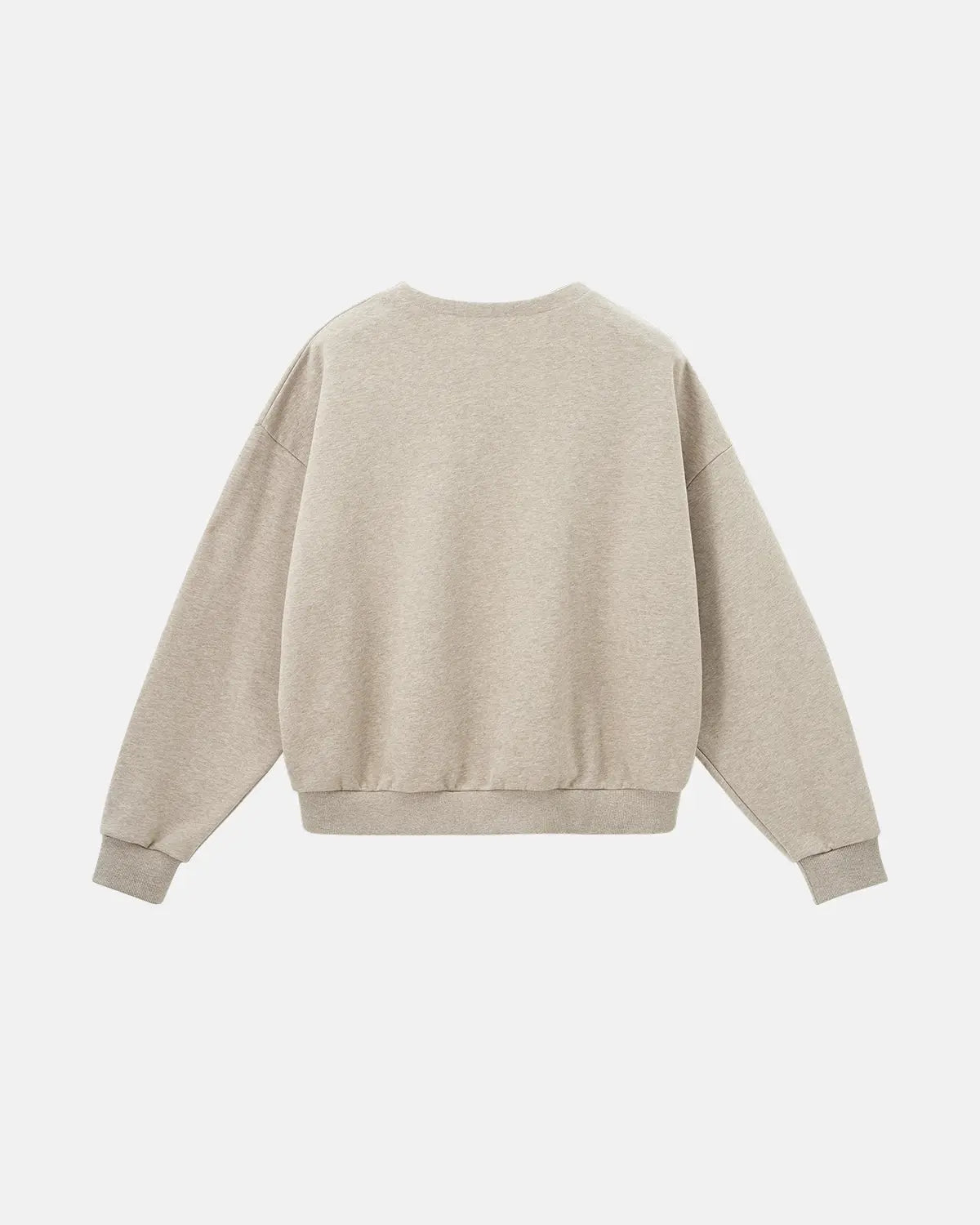 Boxy fit Henley collar sweatshirt from Flation Streetwear, featuring a relaxed fit and casual style in a comfortable fabric.