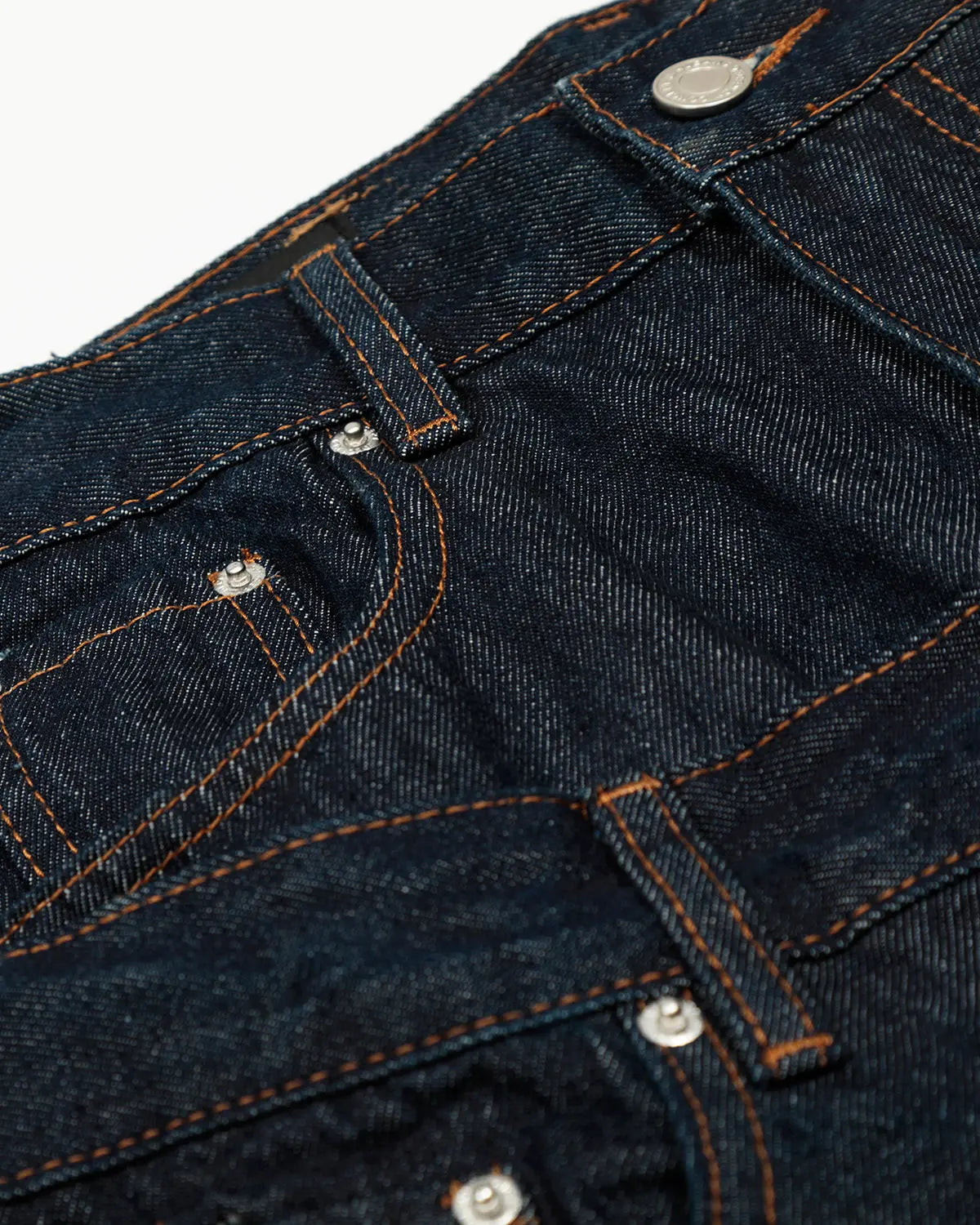 Flation Double Waist Raw Baggy Jeans showing relaxed fit, raw hem, and streetwear style on a model.