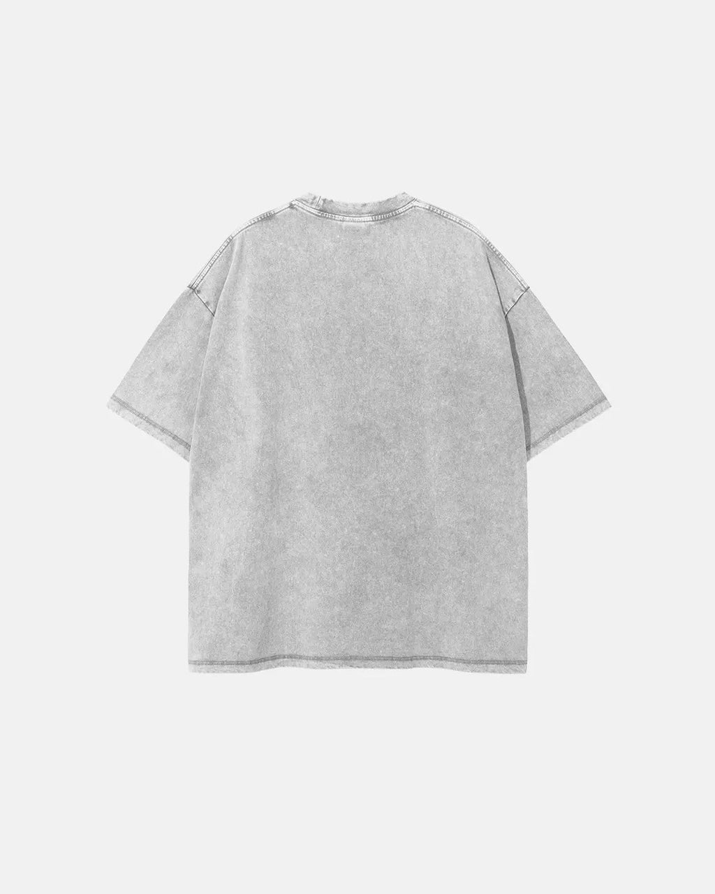 Wax washed mock neck T-shirt from INFLATION streetwear collection, featuring a fitted silhouette and textured fabric.