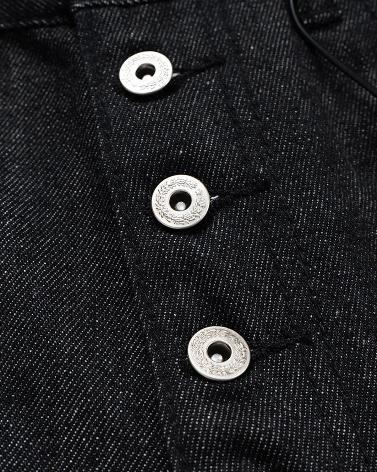 Inflation Streetwear Buttons Up Raw Baggy Jeans with button fly and distressed details, casual streetwear style.