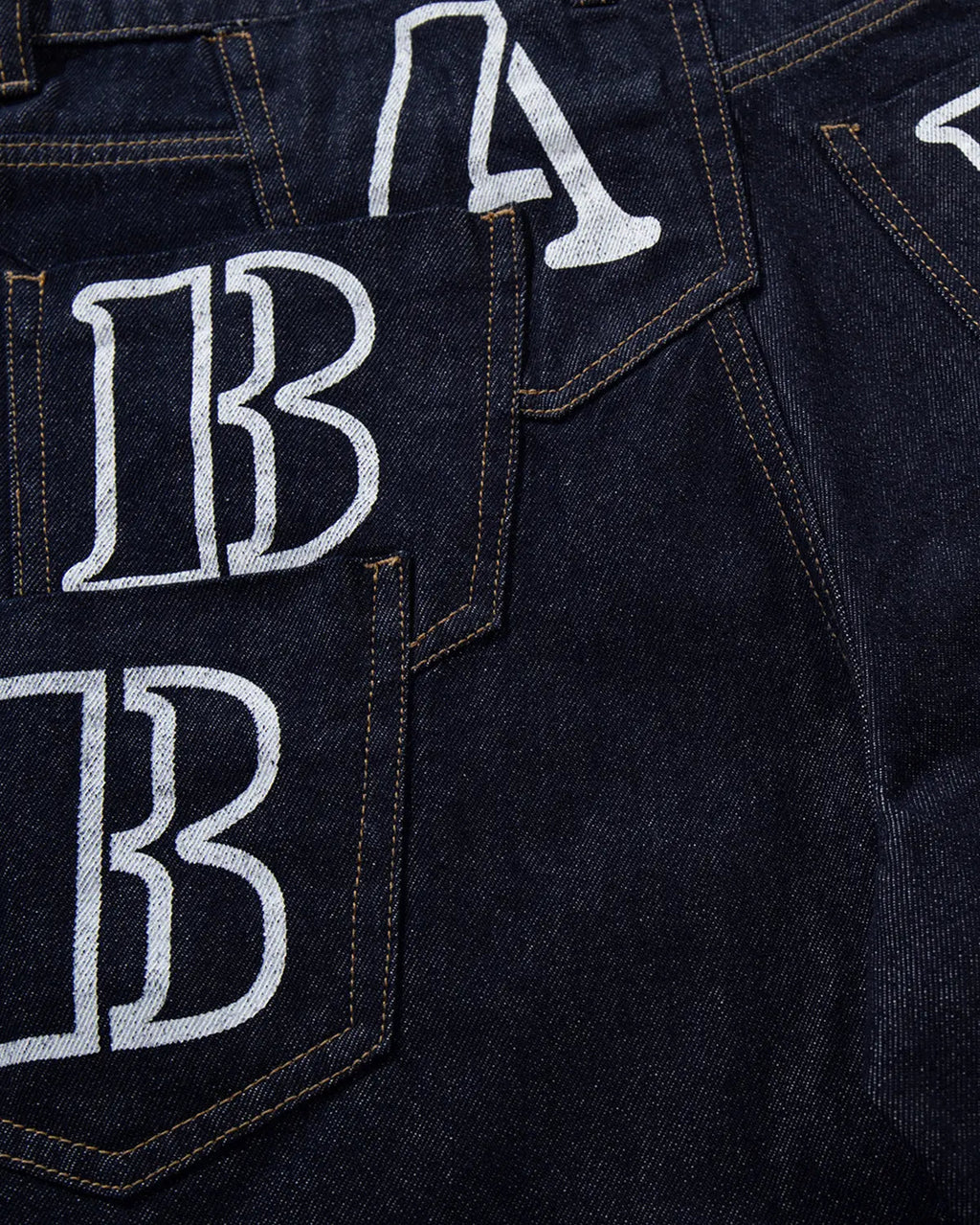 Inflation Streetwear multi-pocket barrel jeans with stylish design, featuring multiple pockets and a relaxed fit.