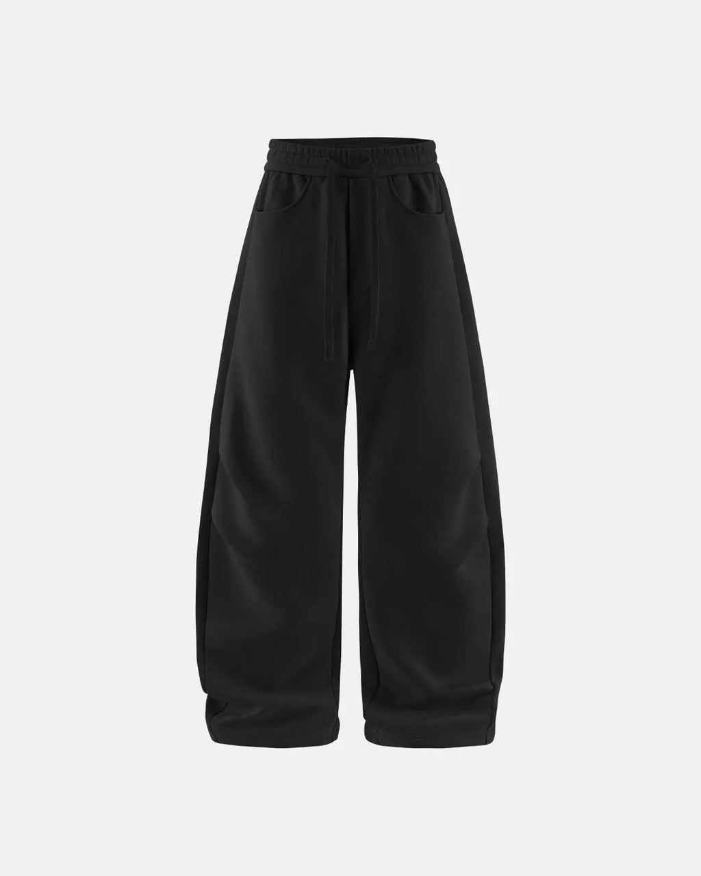Inflation Solid Color Fleece Barrel Sweatpant in a relaxed fit, featuring a comfortable waistband and casual streetwear style.