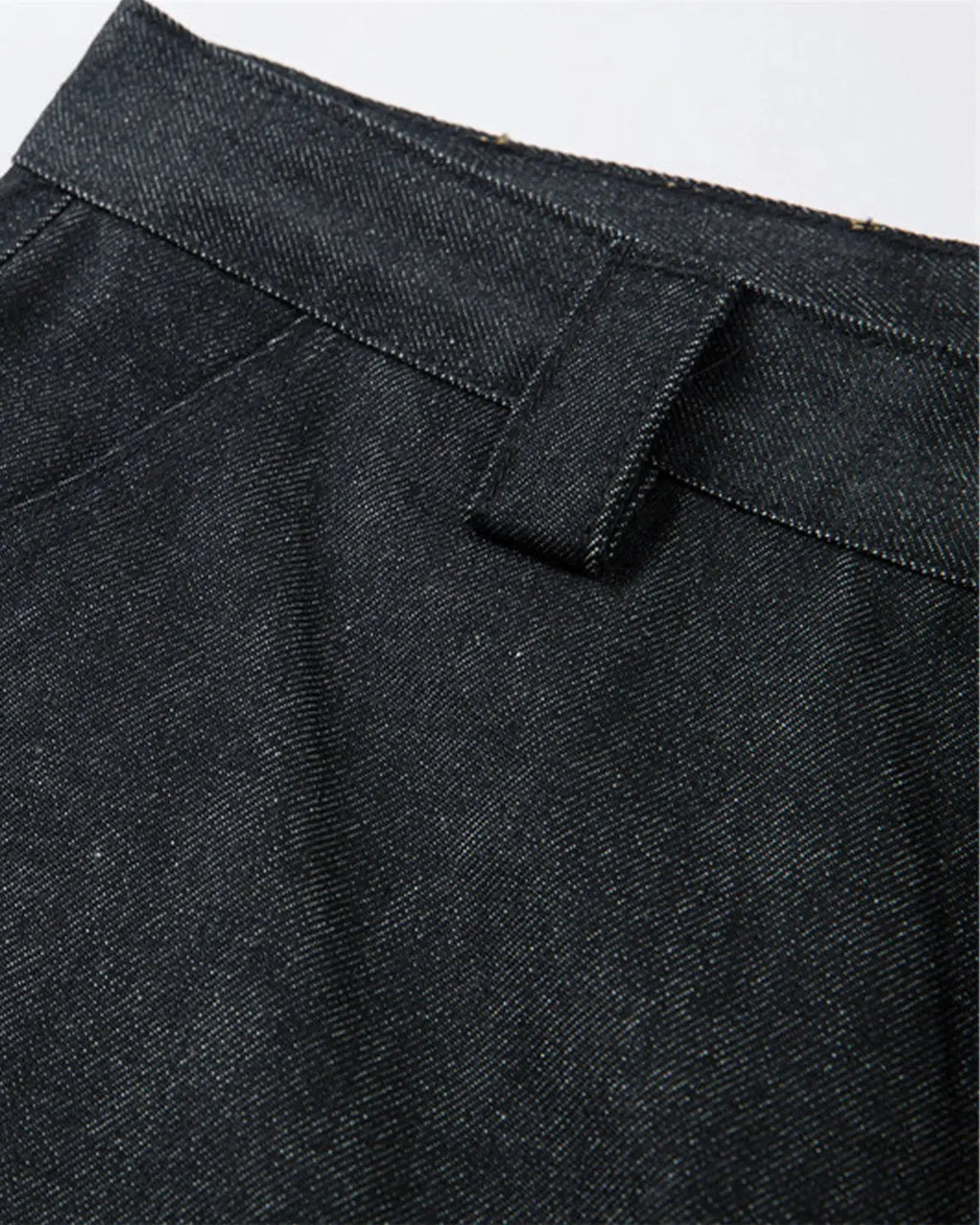 Inflation Super Raw Baggy Jeans with relaxed fit, distressed denim, and oversized style, displayed on a model.