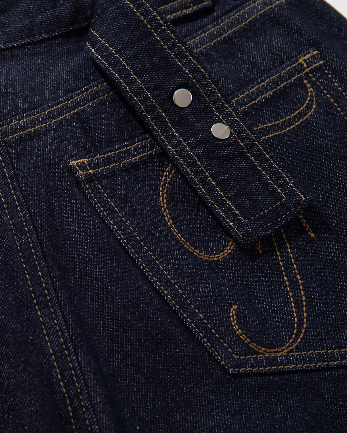Inflation brand cinch back baggy denim jorts, casual pants with a relaxed fit, featuring a comfortable waistband and distressed details.