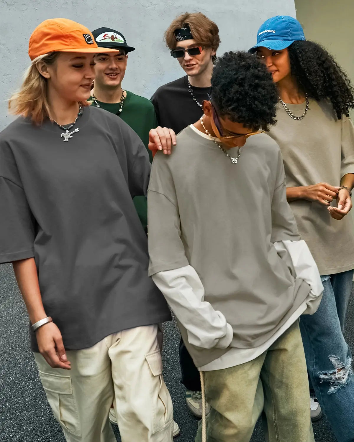 Oversized heavyweight cotton T-shirt by InflationUS featuring a relaxed streetwear style and comfortable fit.