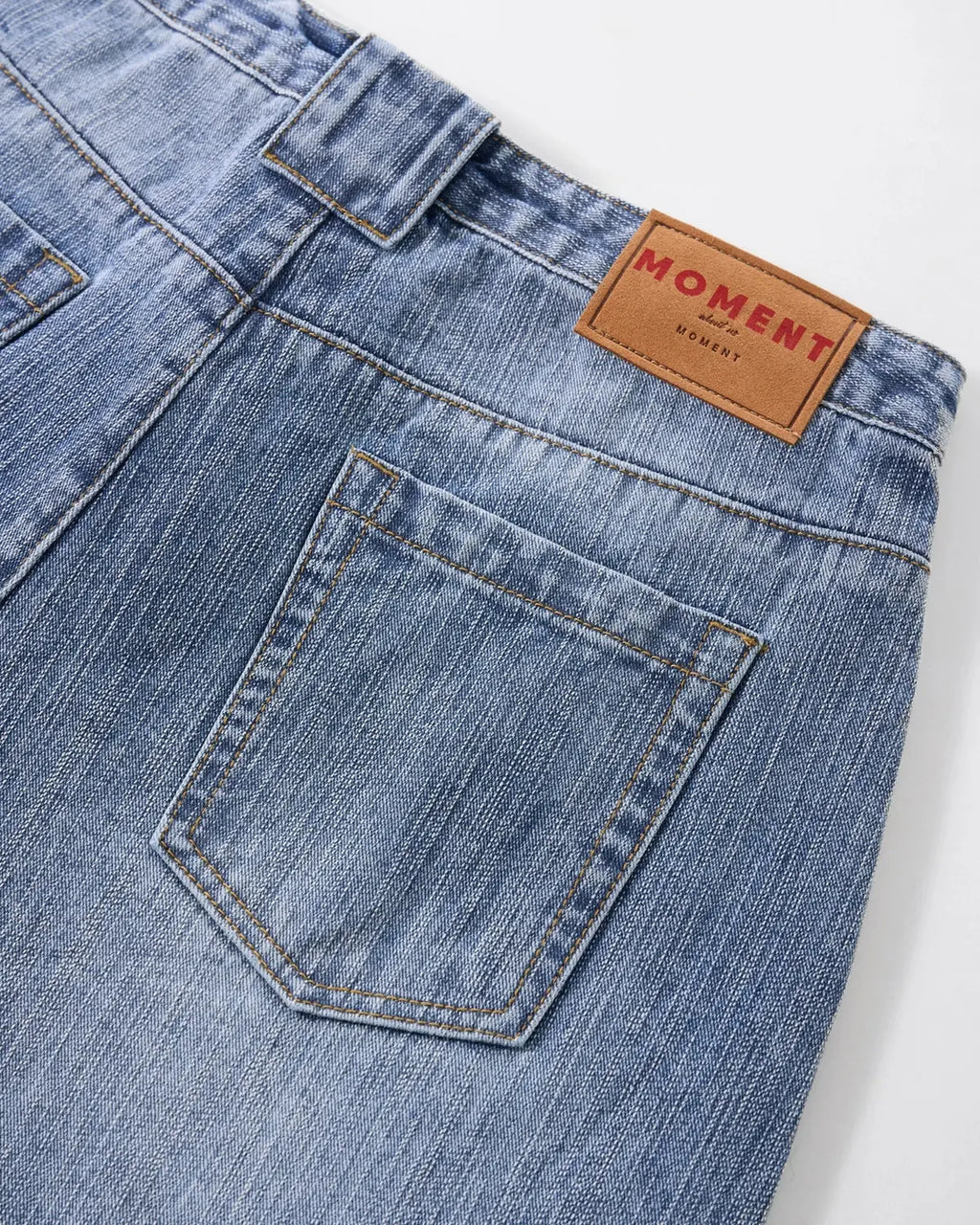Bamboo weave barrel jeans by INFLATION Streetwear featuring a relaxed fit, earthy tones, and distinctive woven bamboo texture.
