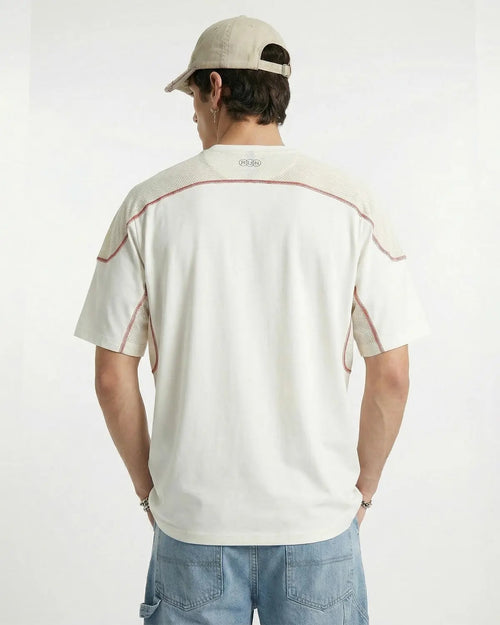 Inflation AirFlow Contrast Panel Breathable Tee featuring stylish panels and comfortable fabric for casual streetwear style.