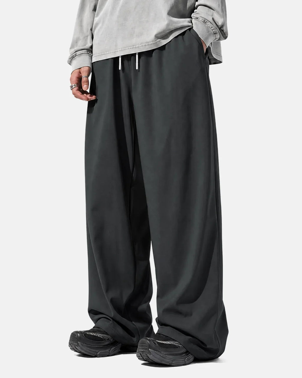 Inflation AirFlow Cooling wide-leg pants made from lightweight fabric, featuring a relaxed fit and casual style.