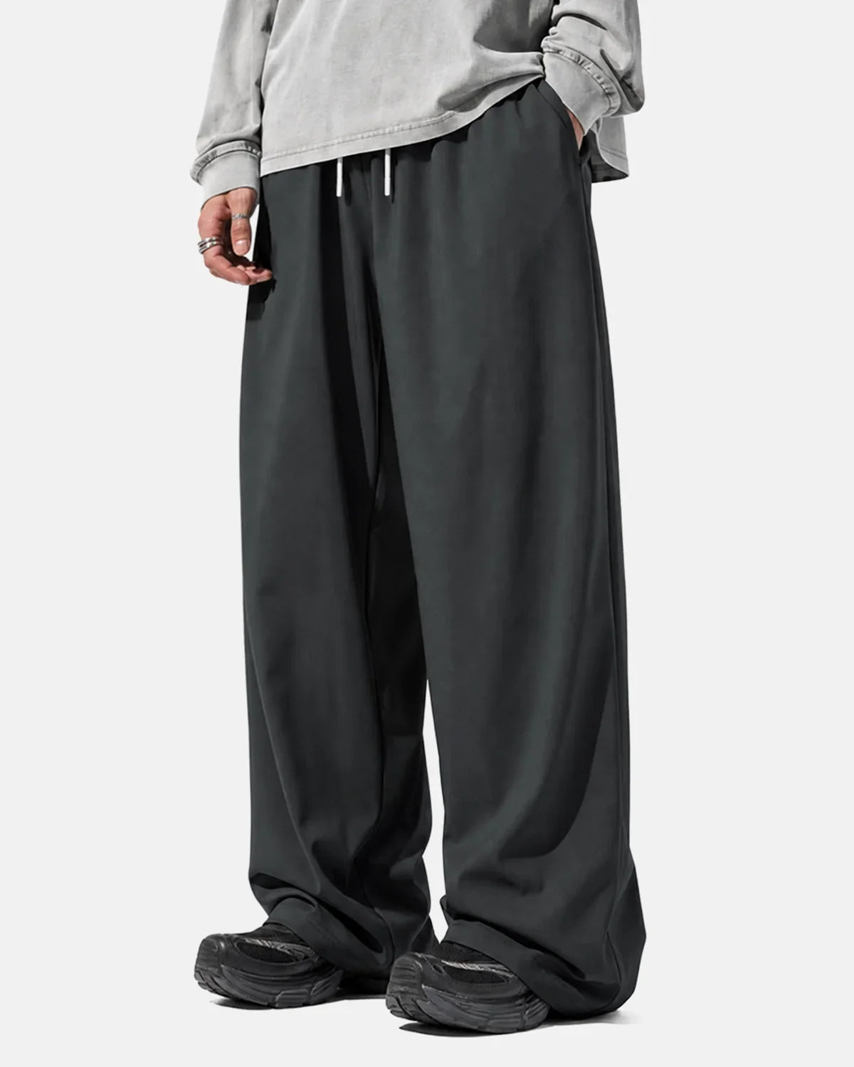 Inflation AirFlow Cooling wide-leg pants made from lightweight fabric, featuring a relaxed fit and casual style.