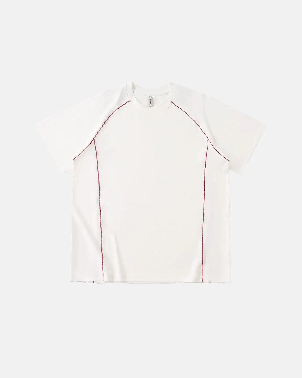 Inflation lightweight stitching activewear tee in black, featuring breathable fabric and stylish stitching detail for activewear.