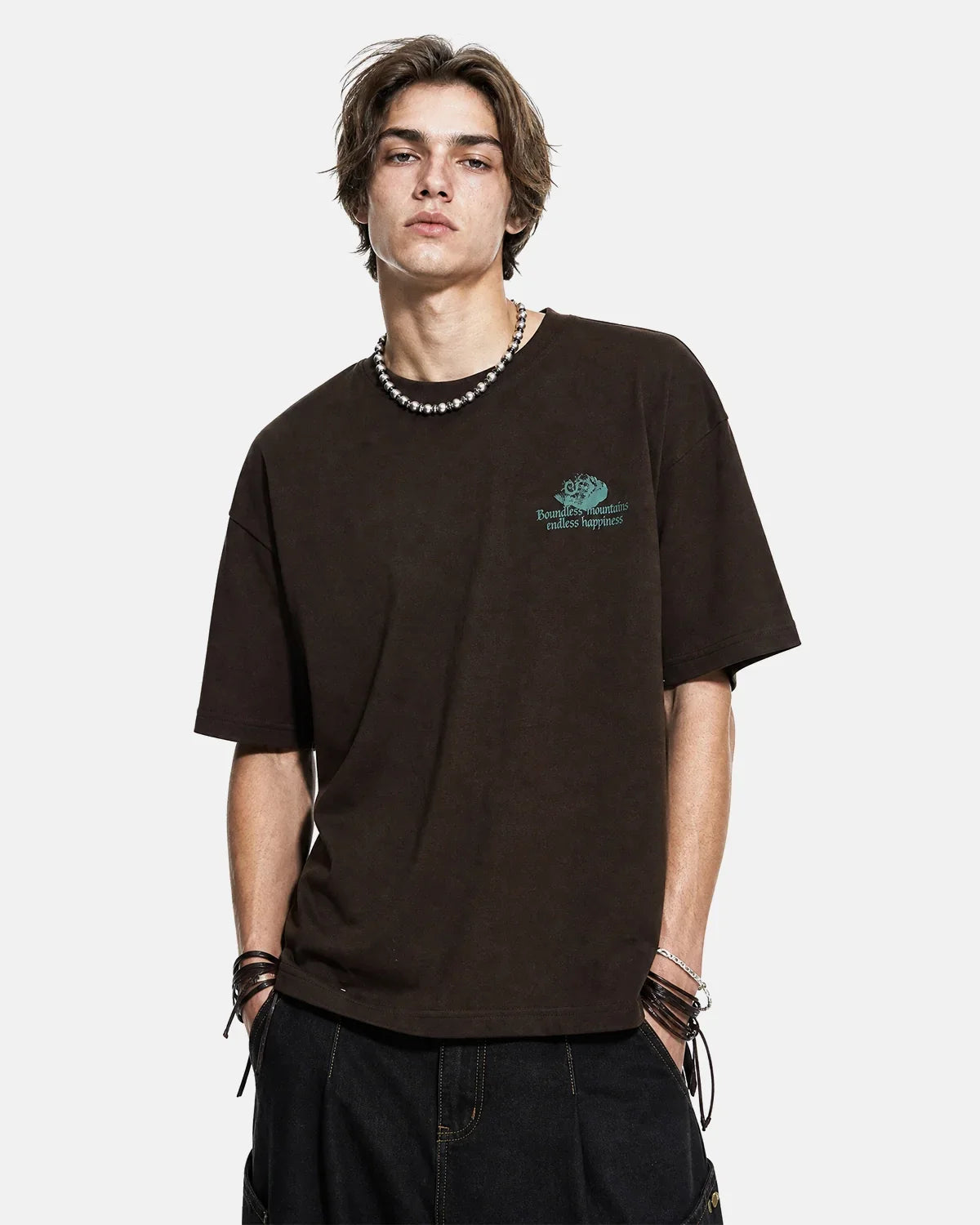 Inflation 3D graphic printed cotton T-shirt featuring bold streetwear design and vibrant colors.
