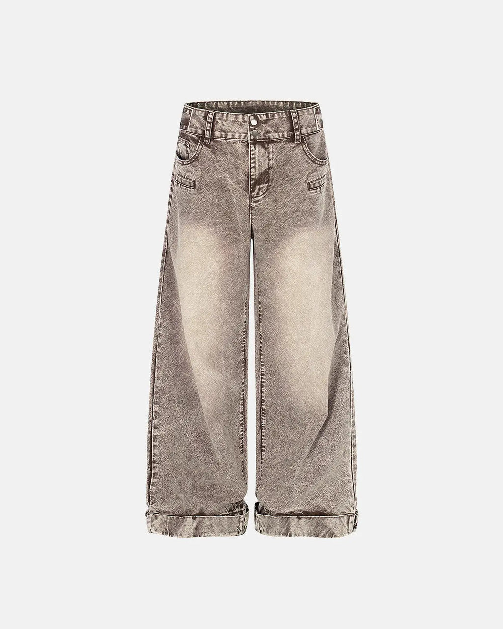 Retro washed wide leg baggy jeans by INFLATION featuring a relaxed fit and vintage-inspired style.