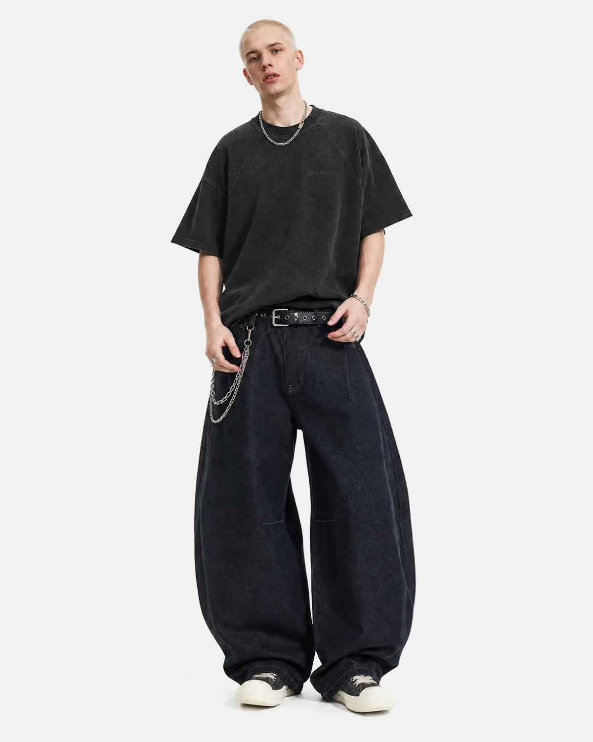 Inflation Streetwear Puff Print Washed T-Shirt featuring a soft fabric and bold puff print design in a relaxed fit.