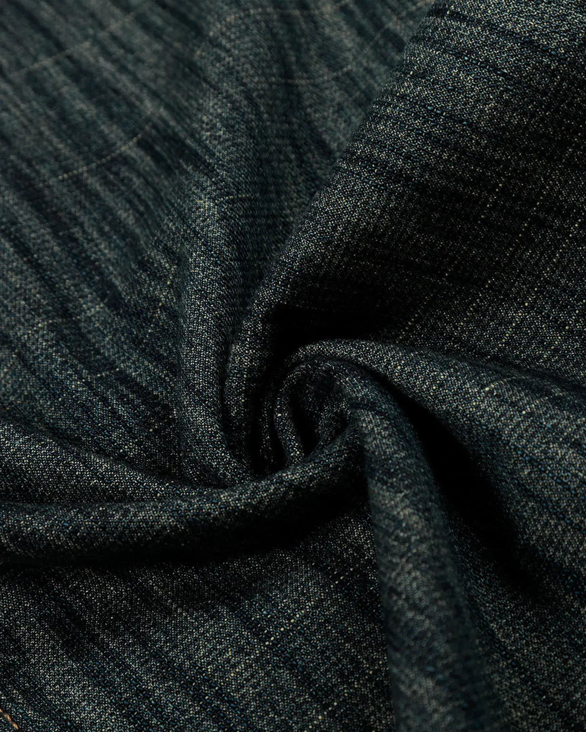 Flation Flation Streetwear bamboo weave jeans with cinch back, showcasing stylish pants with a textured bamboo fabric design.