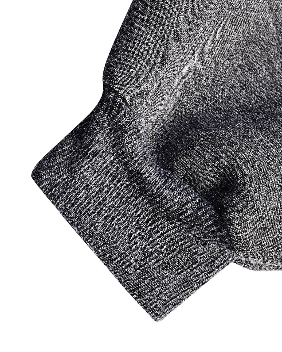 Grey Flation boxy zip-up hoodie with hood, front zipper, and relaxed fit, displayed on a hanger.