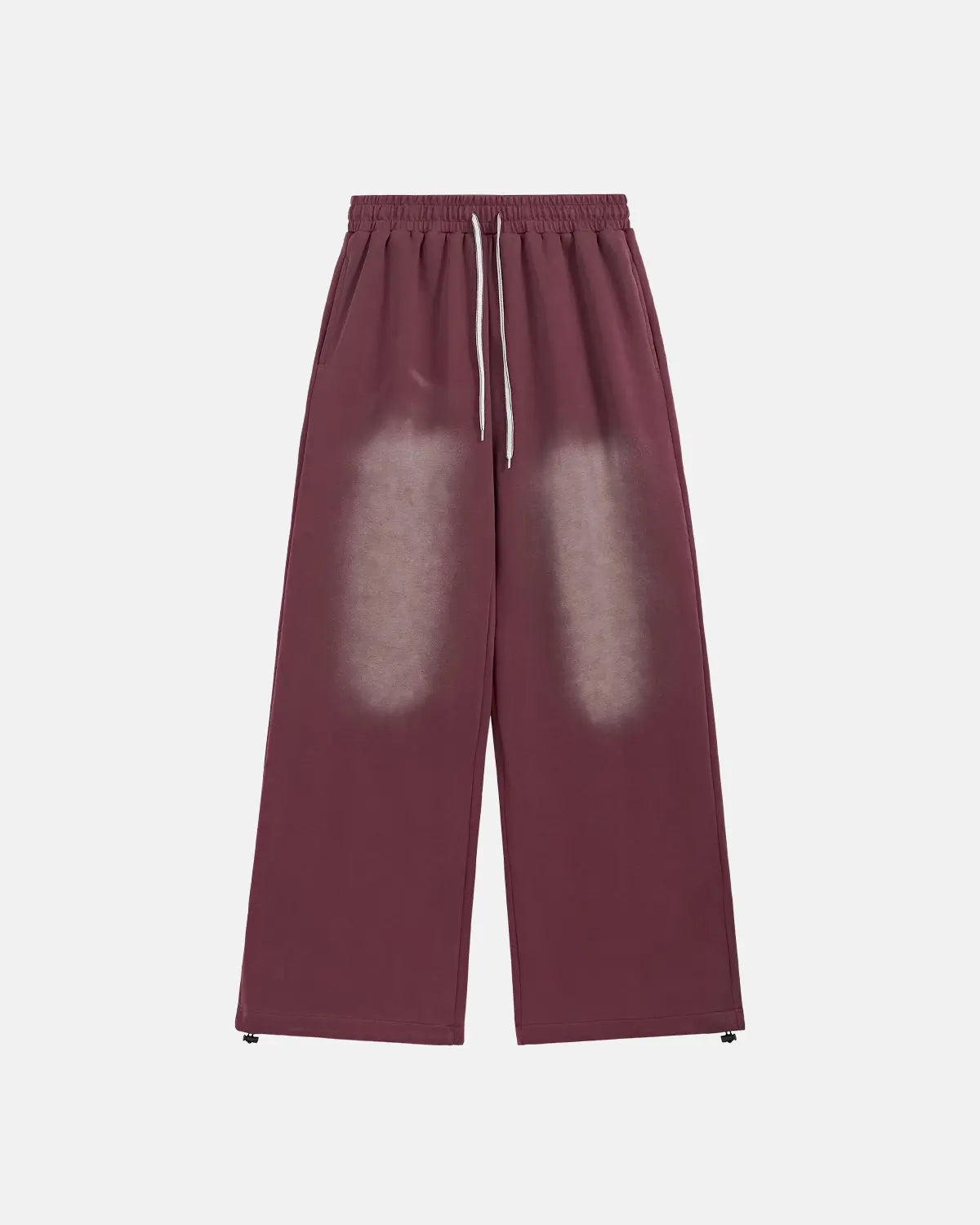 Monkey washed straight-leg sweatpants by Flation Streetwear, showing the relaxed fit and soft fabric in neutral color.