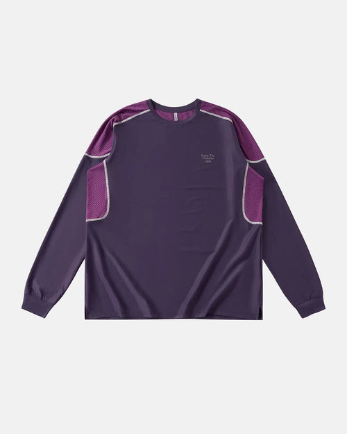 Inflation AirFlow Reflective Cooling Long Sleeve Tee featuring breathable fabric and reflective accents for streetwear style.