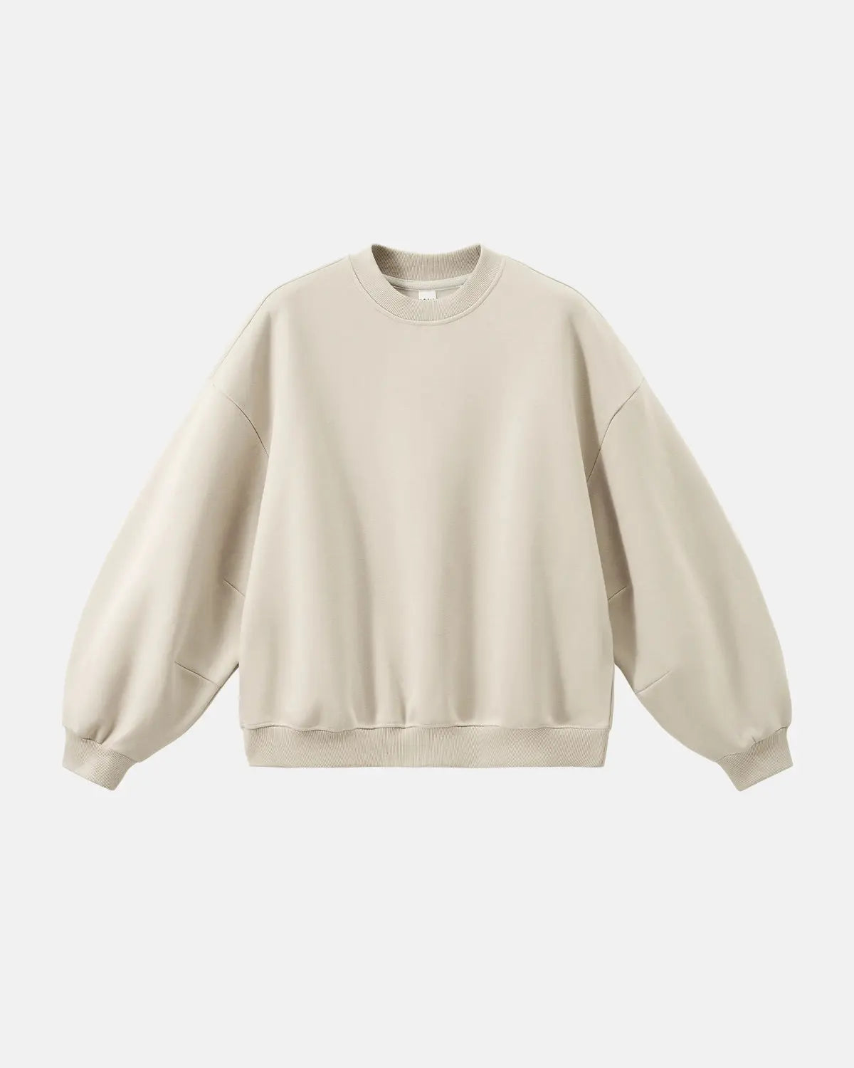 Blank comfy crewneck sweatshirt by INFLATION, casual streetwear style, soft fabric, front view showing relaxed fit and classic design.
