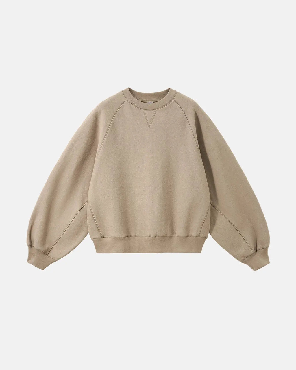 Inflation streetwear batwing sleeve fleece crewneck sweatshirt in soft, cozy fabric with a relaxed fit and stylish design.