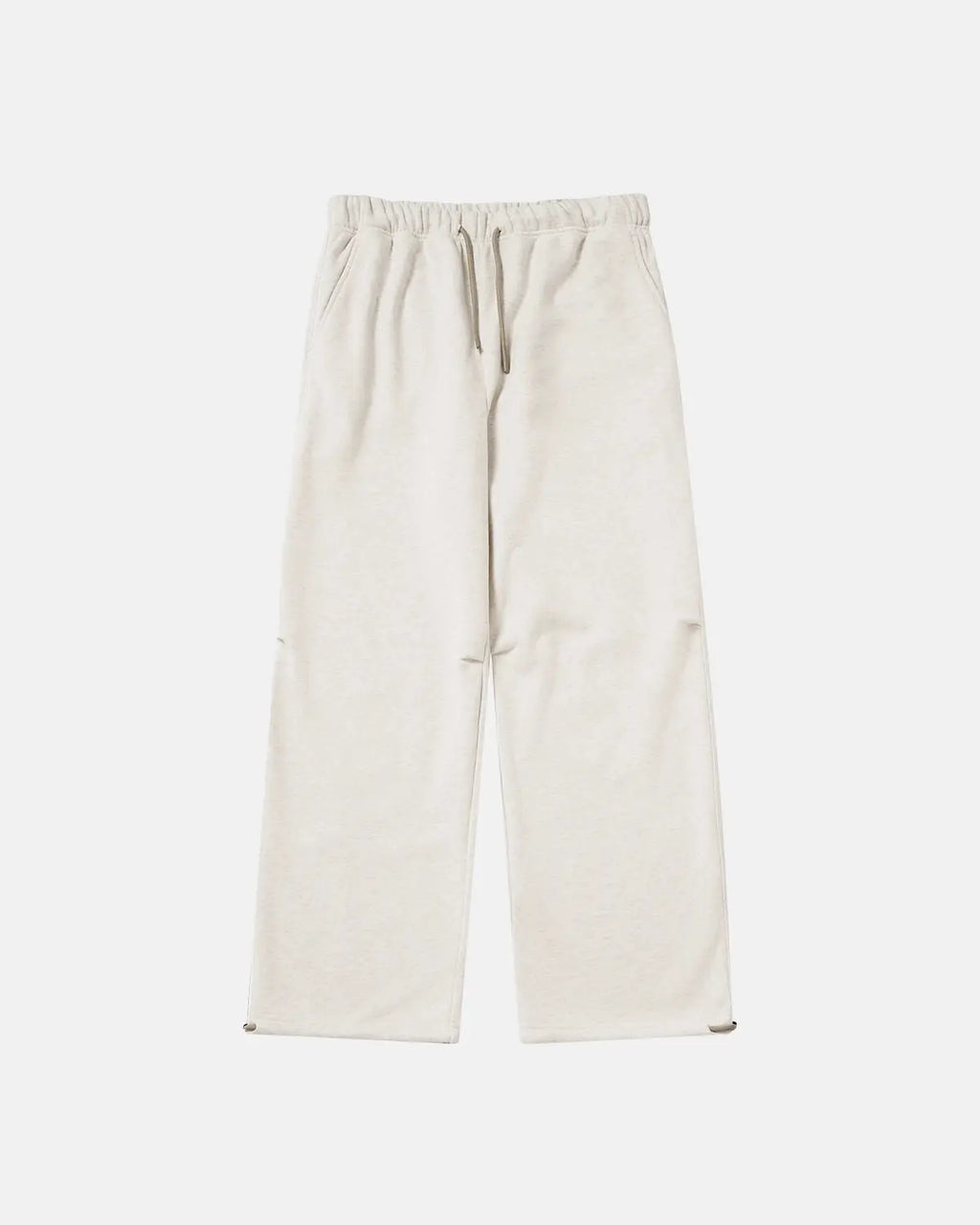 INFLATION Premium straight leg sweatpants in neutral fabric, featuring a relaxed fit and elastic waistband for comfort.