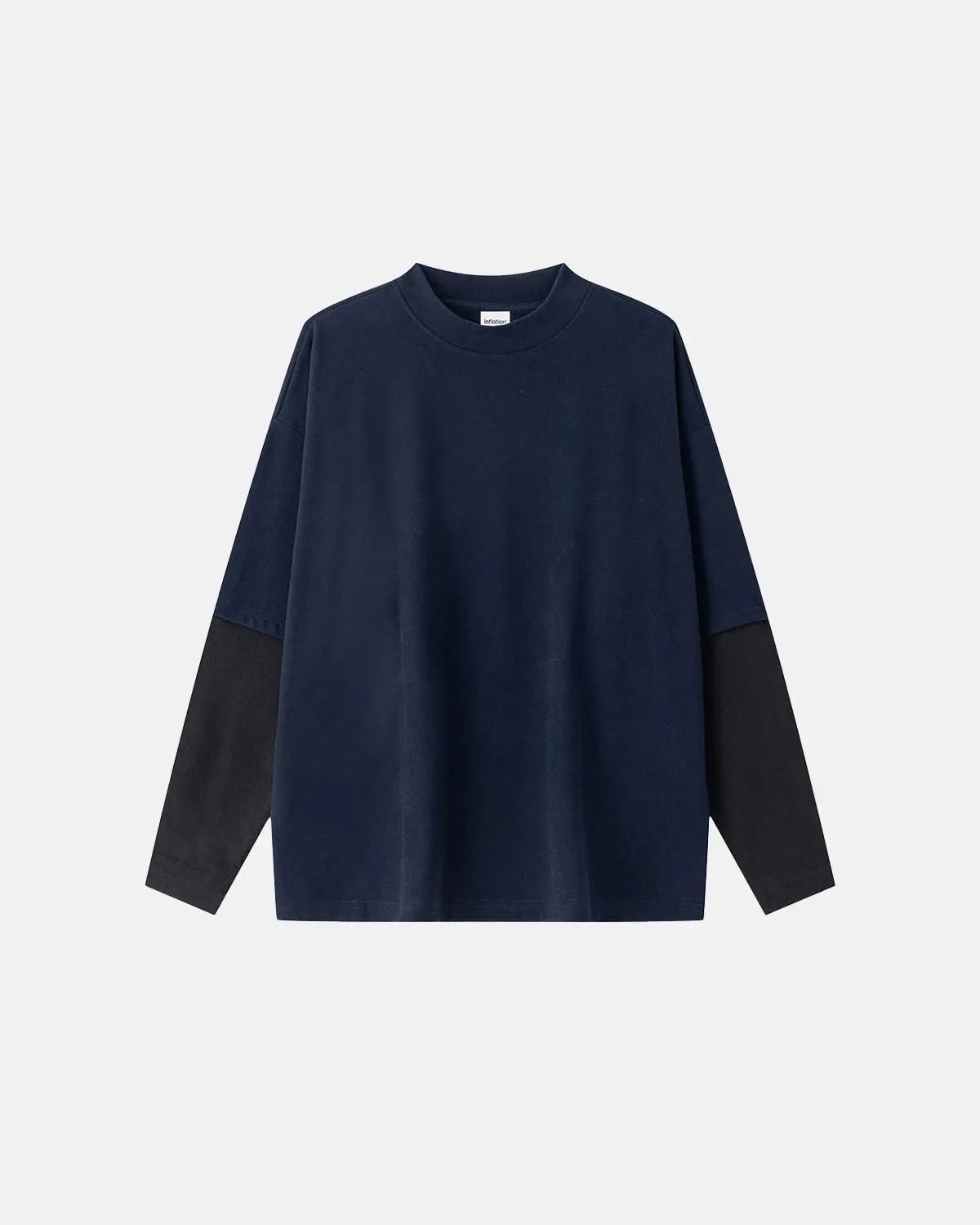 Color block long sleeve T-shirt by Flation Streetwear featuring bold color blocks and a comfortable fit.