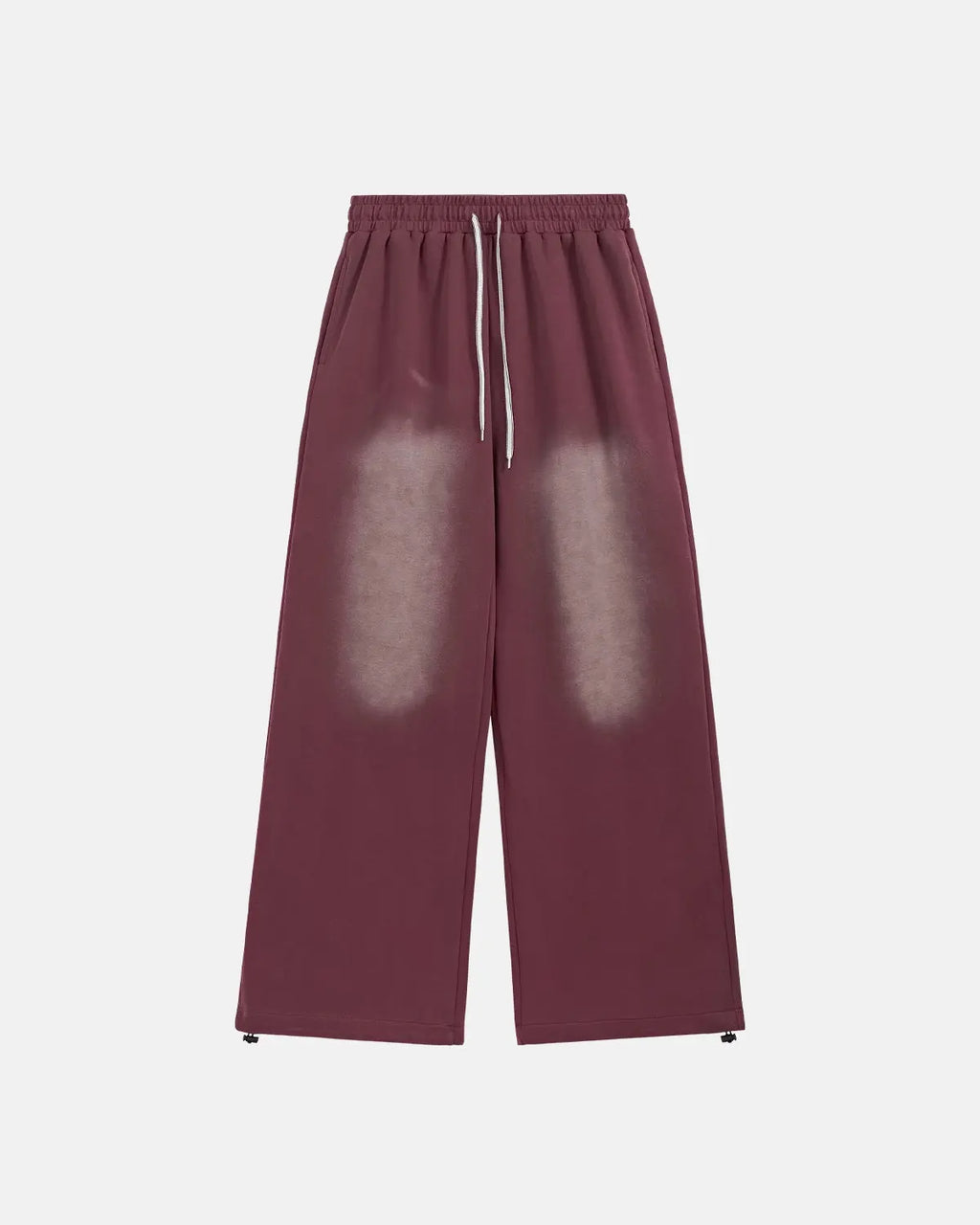 Flation Monkey Washed Straight-leg Sweatpant in neutral color, featuring relaxed fit and casual streetwear style.