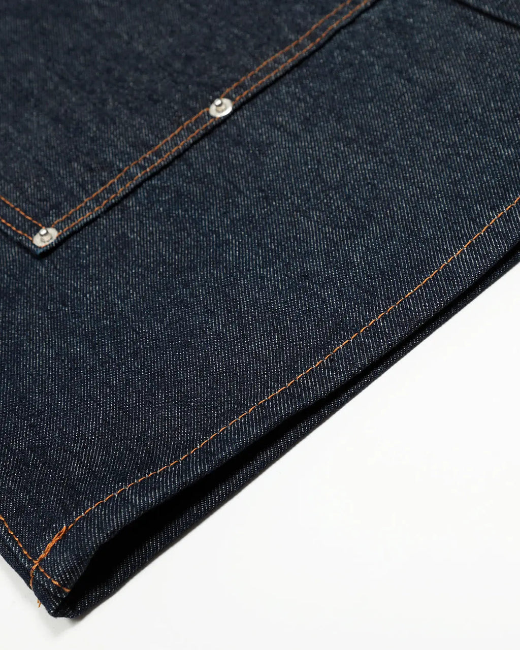 Baggy raw denim jeans with double waist design by Flation, featuring a relaxed fit and streetwear style.
