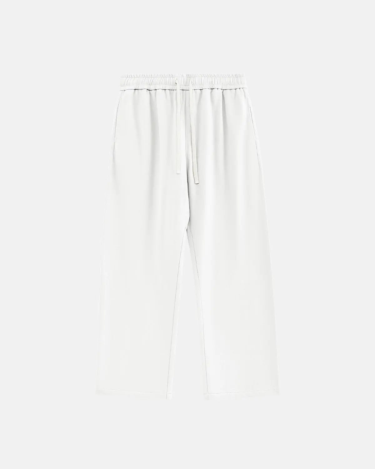 Inflation Streetwear heavyweight straight-leg sweatpant in neutral color, featuring a relaxed fit and comfortable fabric.