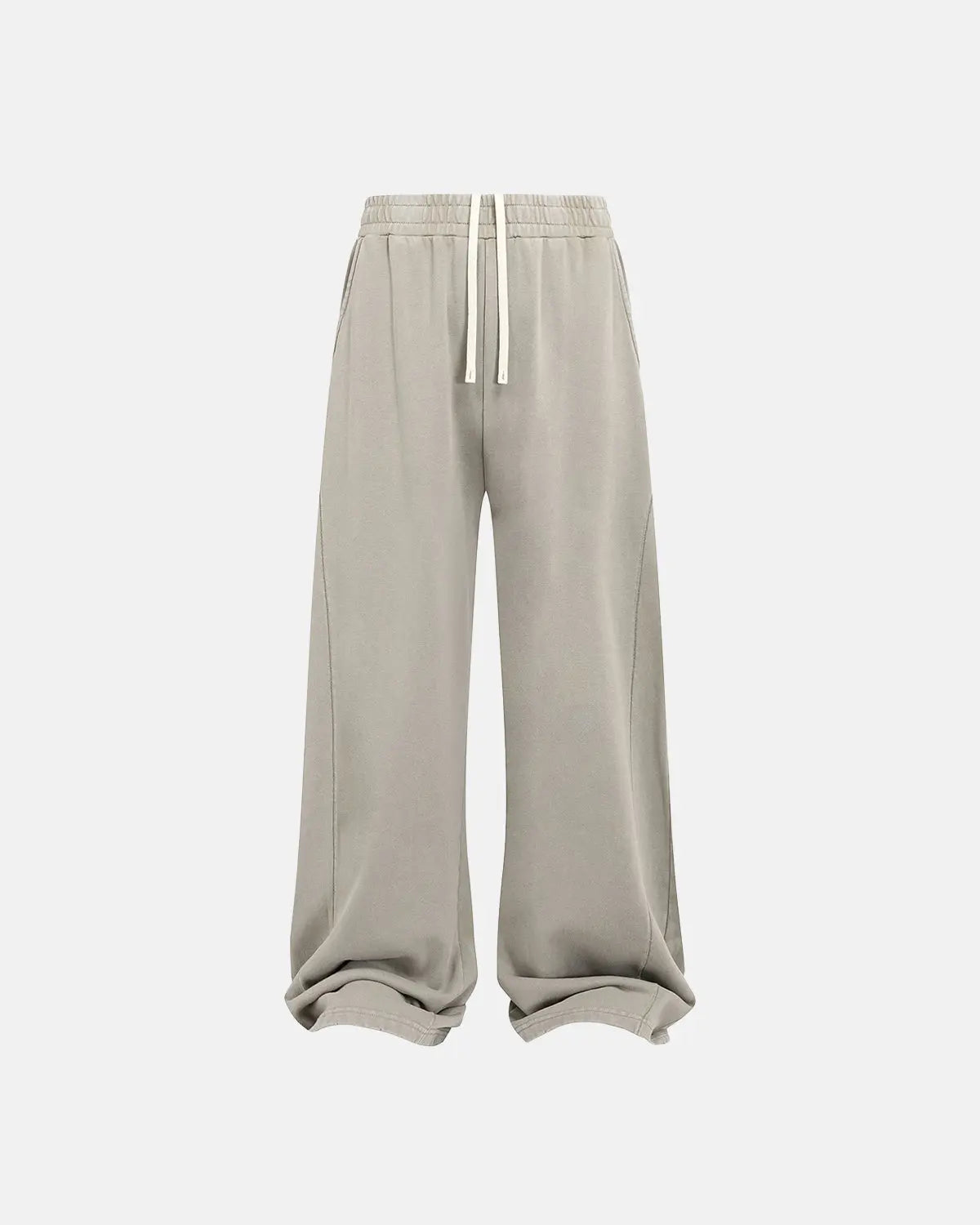 Acid wash stitching straight leg sweatpants by INFLATION Streetwear, casual pants with distressed detailing and relaxed fit.