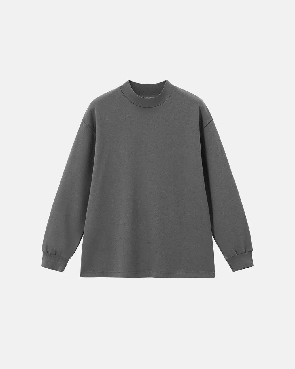 Soft Touch Mock Neck Sweatshirt by INFLATION, featuring a cozy, smooth fabric and stylish mock neck design in streetwear style.