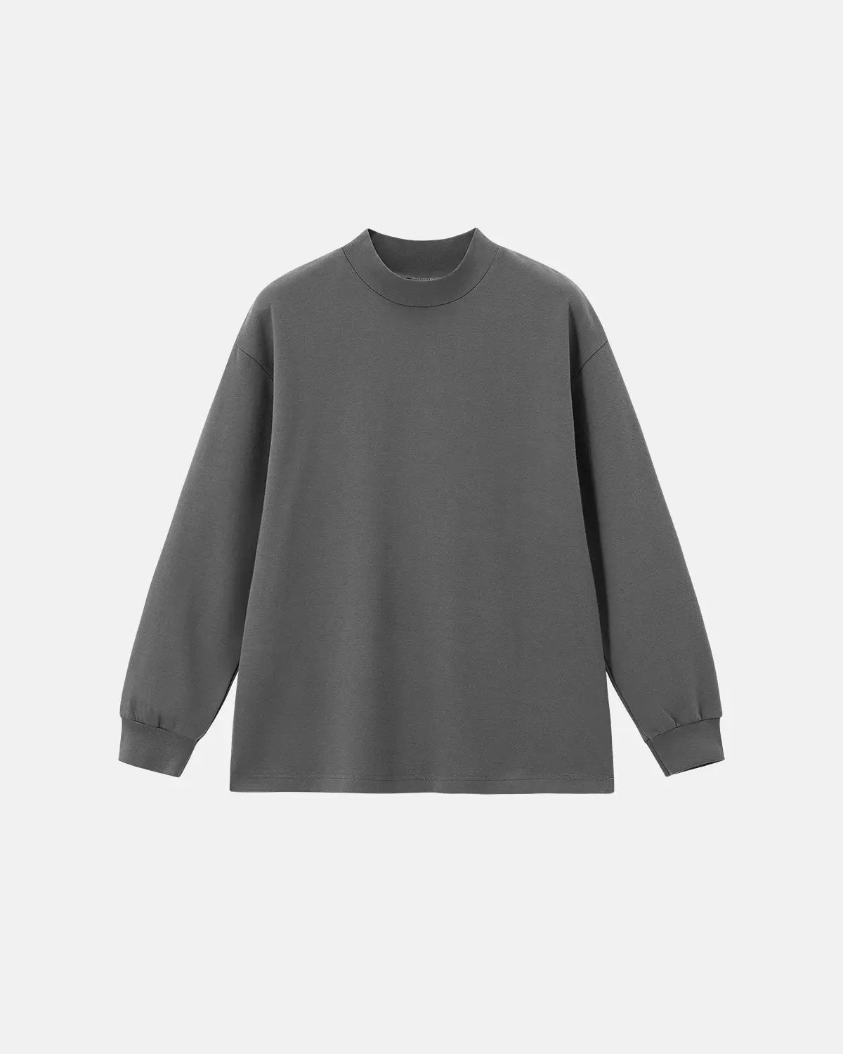 Soft Touch Mock Neck Sweatshirt by INFLATION, featuring a cozy, smooth fabric and stylish mock neck design in streetwear style.
