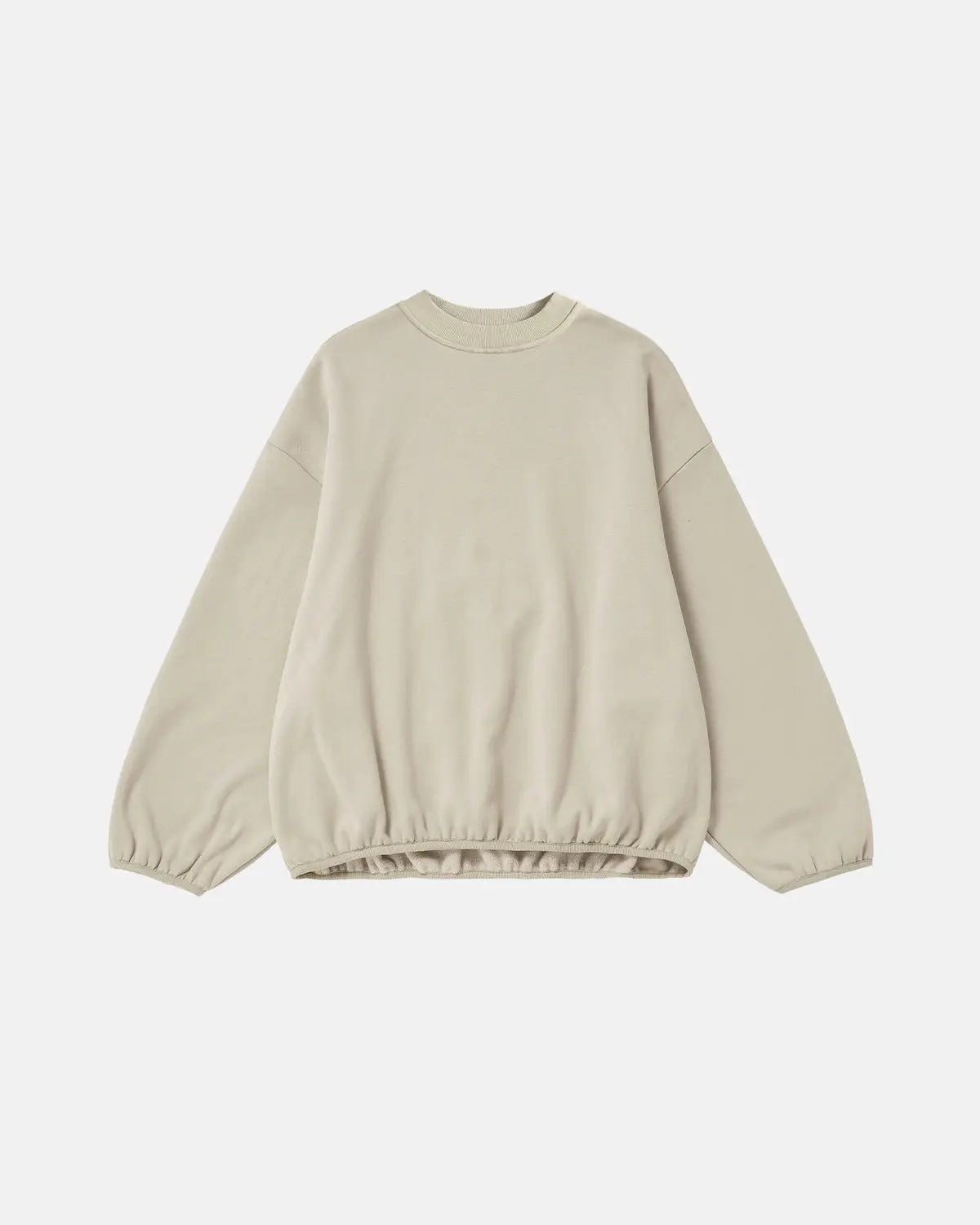 Black Flation premium boxy crewneck sweatshirt with relaxed fit, featuring a soft cotton fabric and minimalist style.