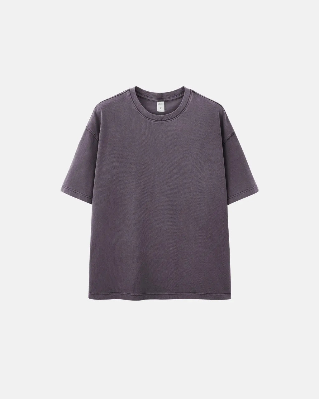 Heavyweight oversized washed T-shirt by Flation Streetwear, showing a relaxed fit with a faded, vintage washed finish.