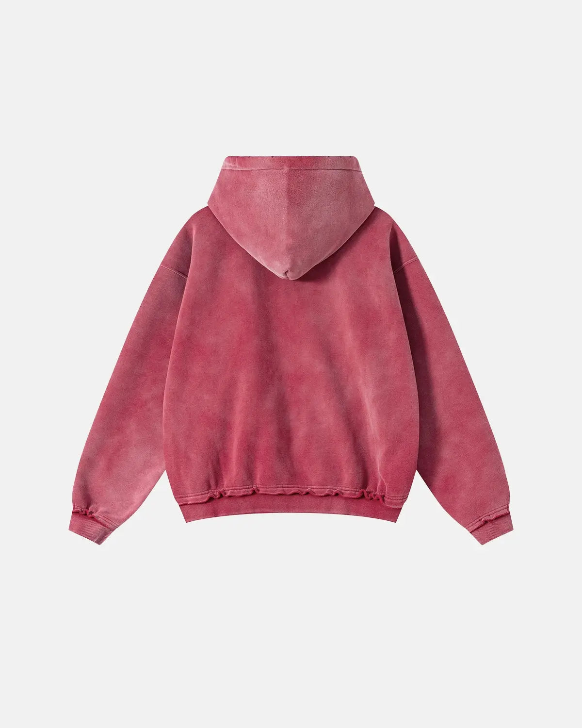 Inflation Streetwear Monkey Wash Ripped Zip-Up Hoodie with distressed details and front zipper, casual streetwear style.