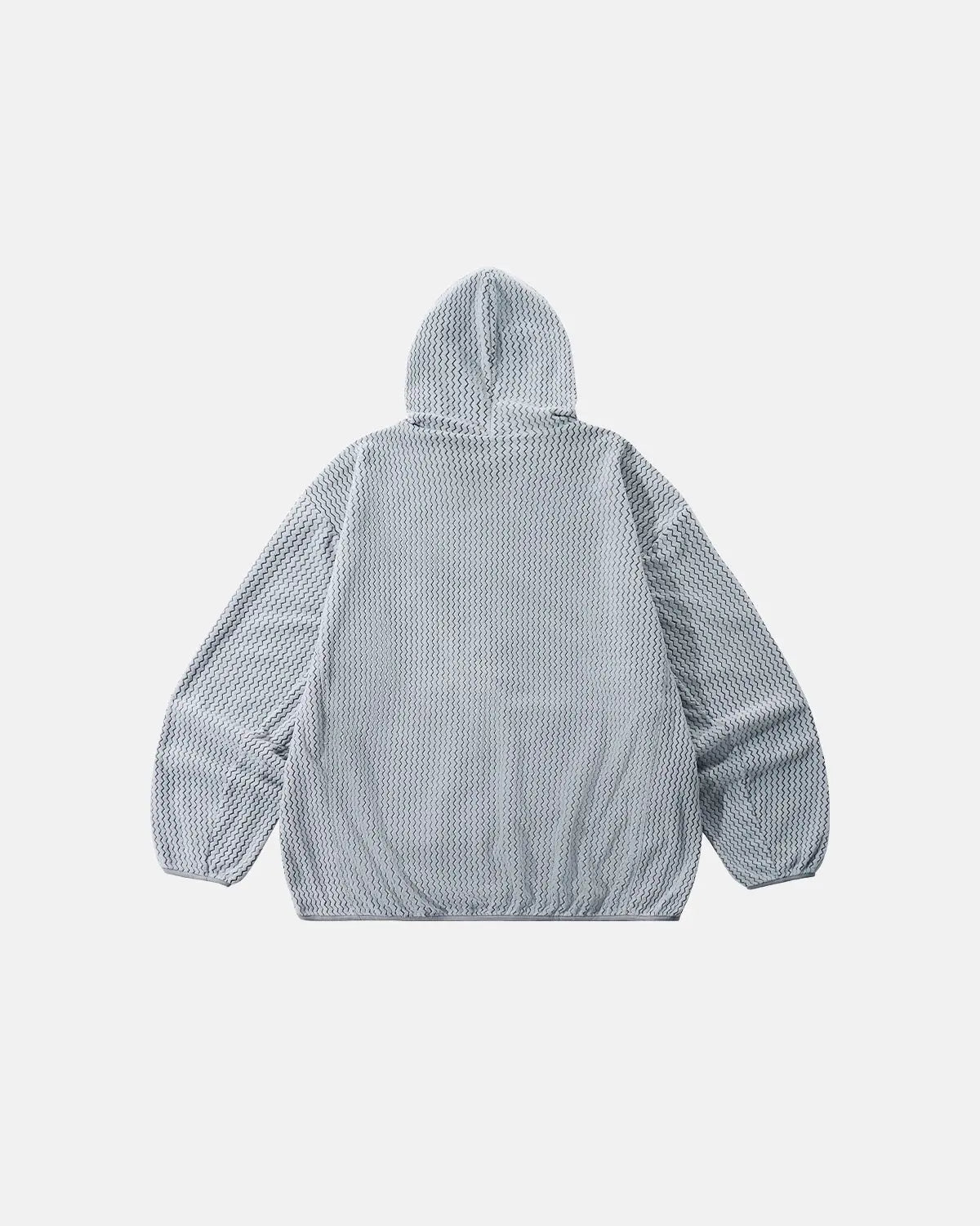 Lightweight Wave Fleece Zip-Up Jacket by INFLATION, stylish streetwear with a comfortable fleece fabric and modern design.
