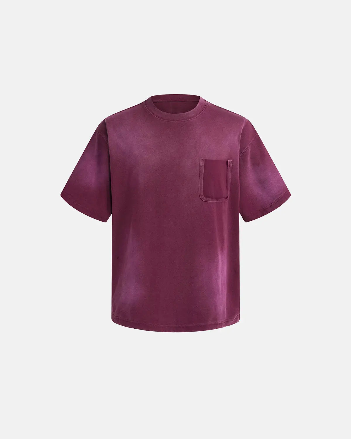 Inflation Streetwear Monkey Wash distressed washed T-shirt with a faded, vintage look and graphic design on the front.