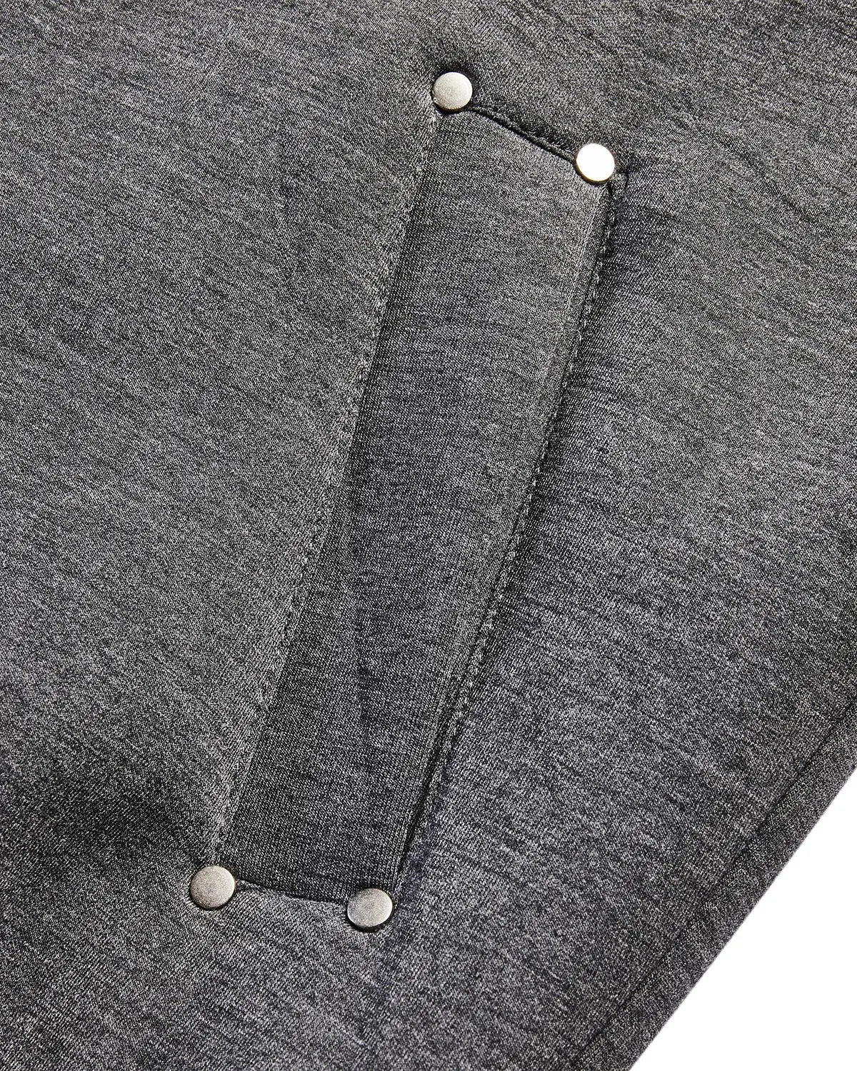 Gray Flation boxy zip-up hoodie with front pockets, featuring a casual, relaxed fit and modern style.
