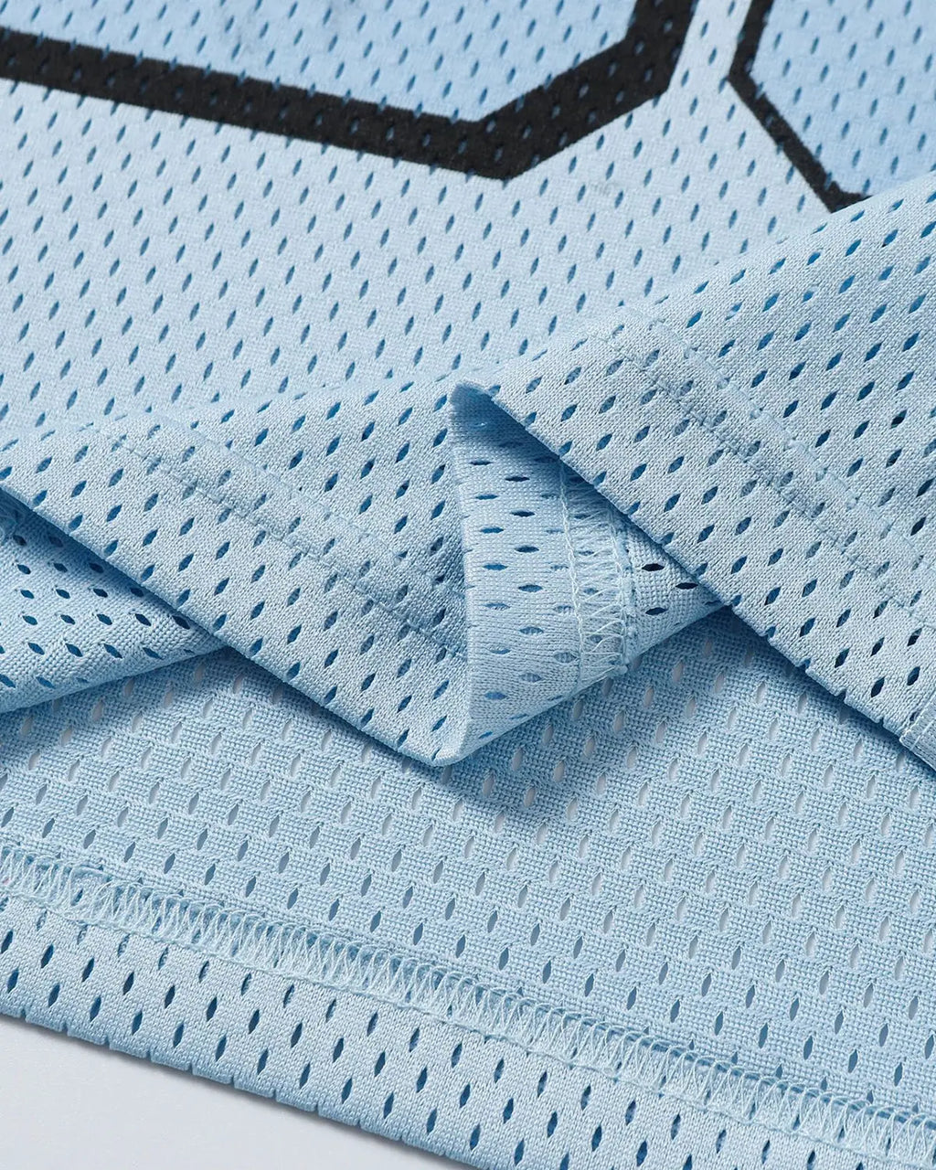 Flation Mesh Patchwork Oversized Jersey featuring a stylish, colorful mesh patchwork design in streetwear style
