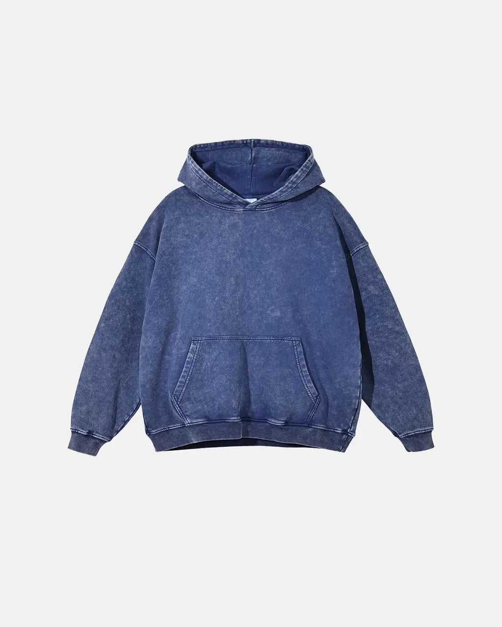 Inflation Streetwear French Terry Washed Distressed Hoodie with a relaxed fit, featuring faded fabric and distressed details.