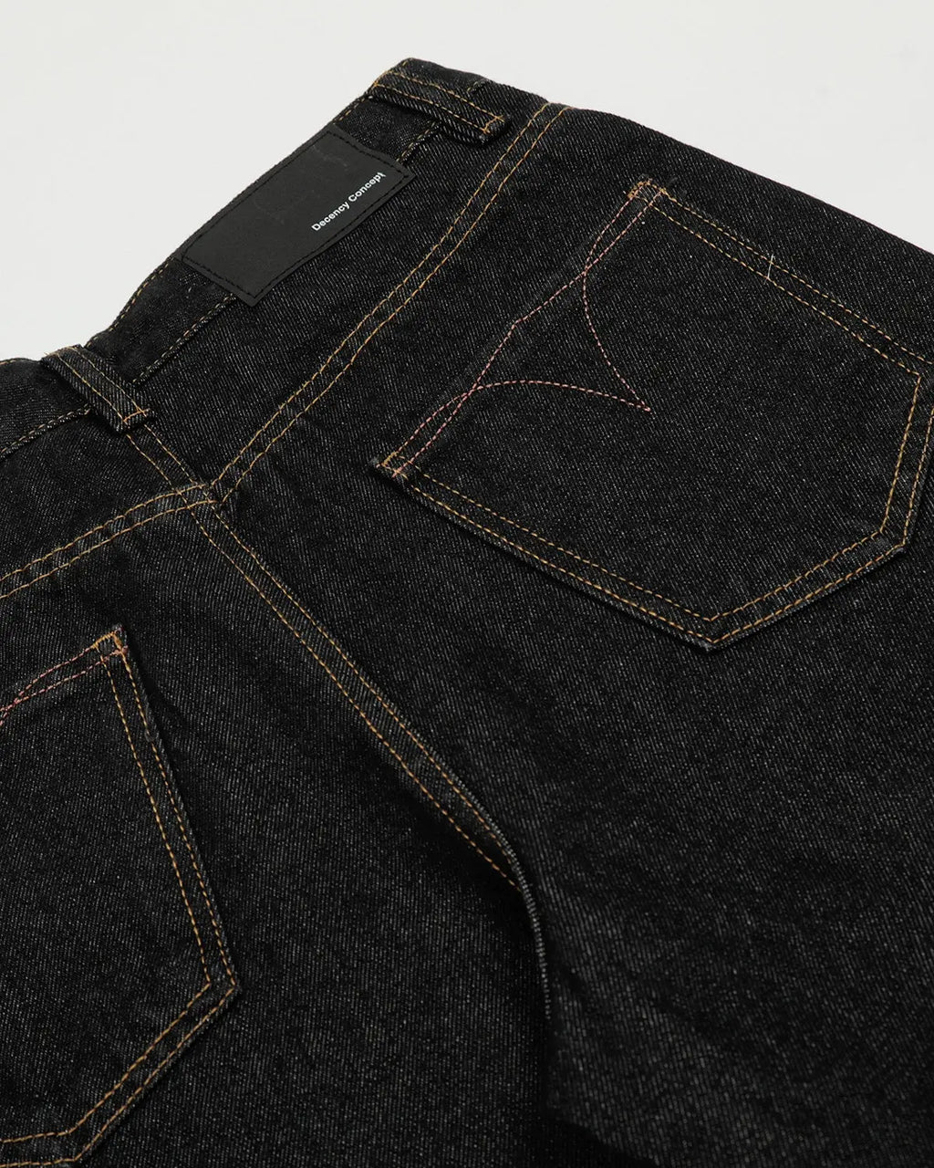 Raw embroidery baggy jeans by INFLATION Streetwear featuring distressed details, loose fit, and raw embroidered accents.