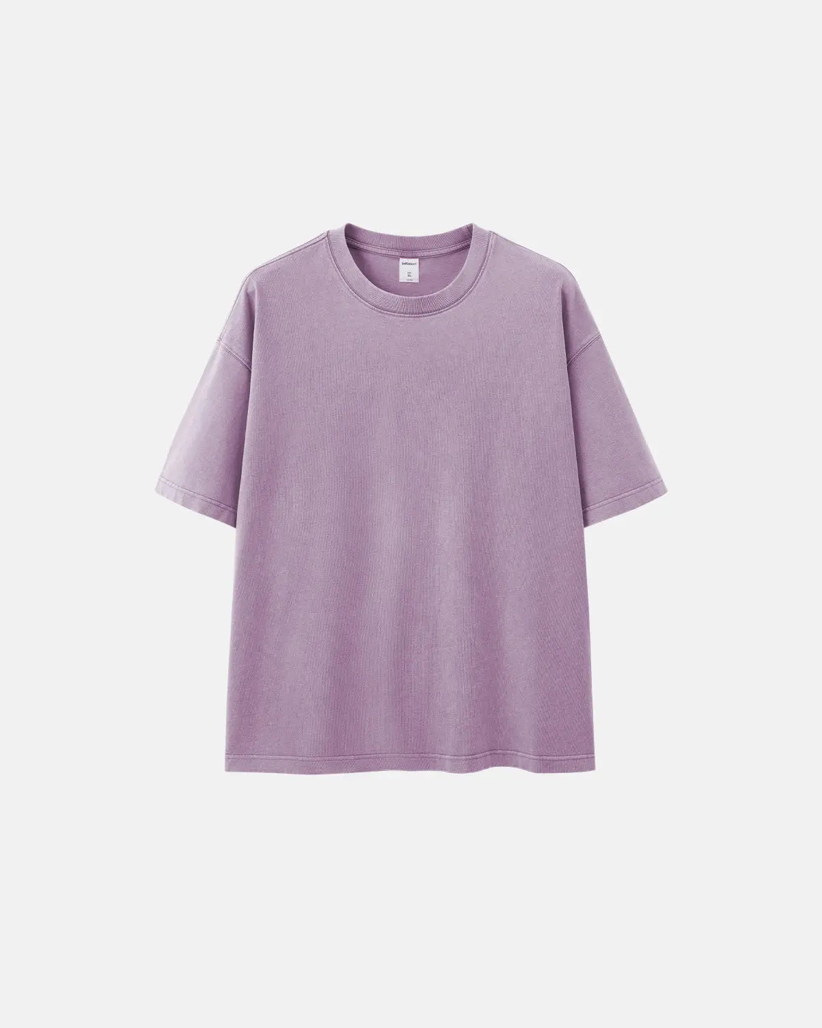 Light blue oversized heavyweight washed T-shirt by Flation Streetwear, showing the relaxed fit and faded washed fabric.