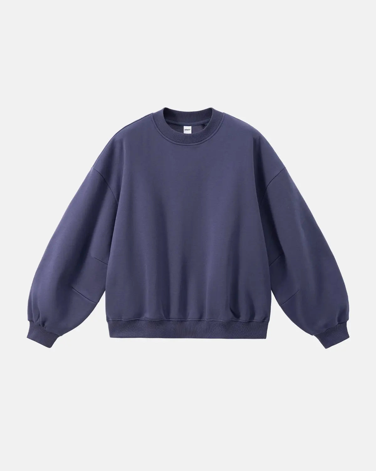 Blank comfy crewneck sweatshirt by INFLATION Streetwear, soft fabric, relaxed fit, plain design, perfect for casual wear.