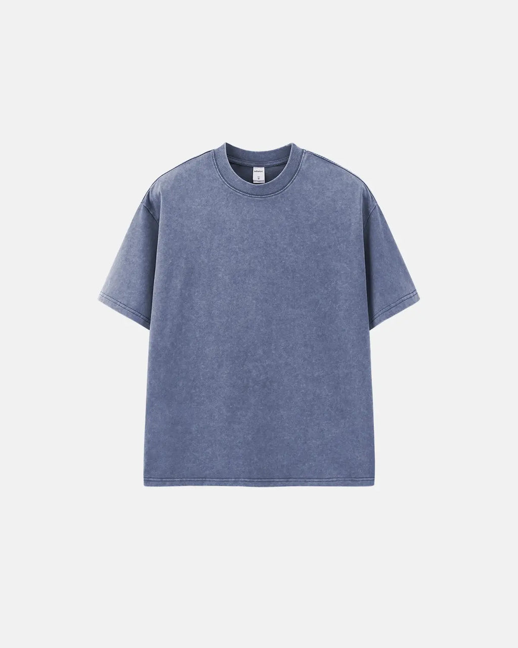 White Snow Flakes Wash Tee by Flation Streetwear featuring snowflake graphics on soft cotton fabric.