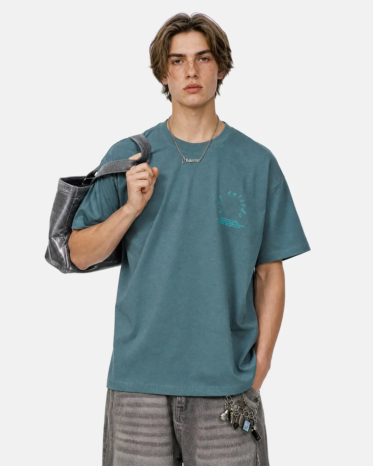 Inflation Streetwear camping graphic cotton T-shirt featuring outdoor adventure design on a casual unisex tee.