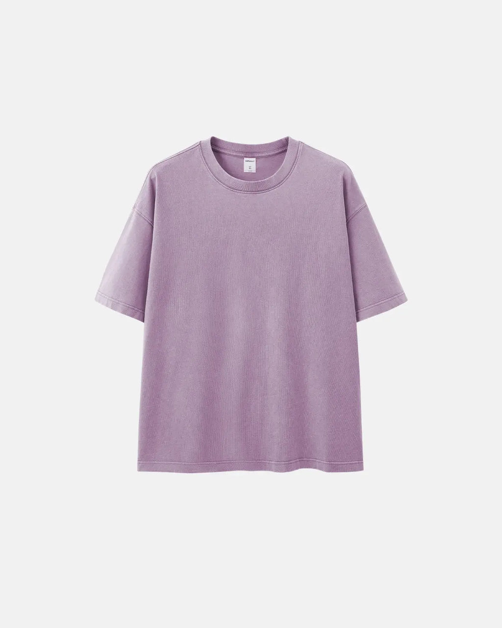 Oversized heavyweight washed T-shirt by Flation Streetwear, showing a relaxed fit and faded washed fabric in natural light.