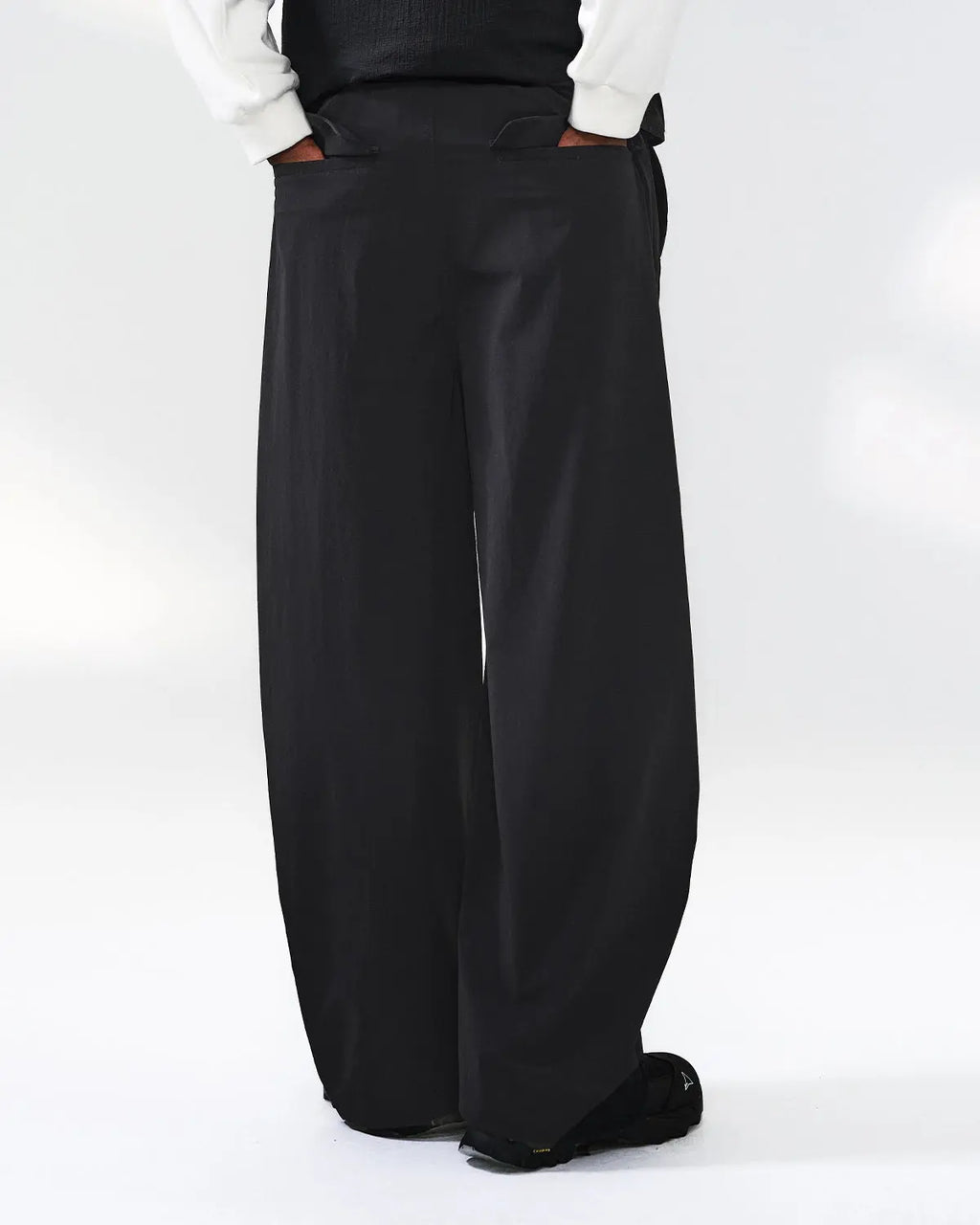 Inflation Outdoor Quick Dry Track Pants in black, featuring lightweight, breathable fabric and sporty design for active wear.