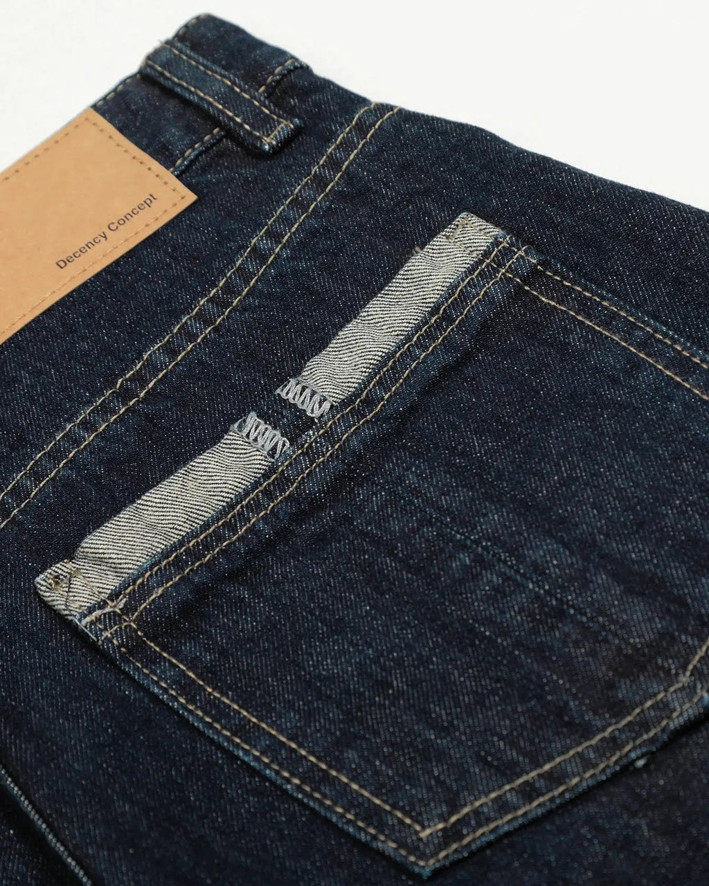Raw blue deconstructed baggy jeans from INFLATION Streetwear with a relaxed fit and distressed details.