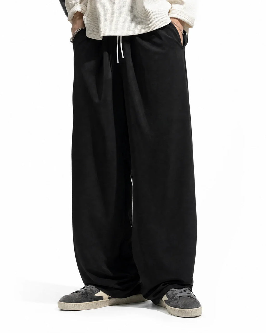 Inflation AirFlow Cooling Wide-Leg Pants featuring lightweight fabric and relaxed fit for comfortable, breathable wear.